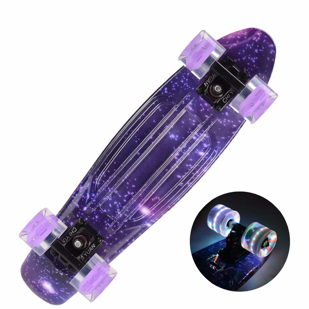 Пластиковый скейтборд Penny Board Mini Cruiser 22 &quotX 6&quot Ретро Длинный длинная доска