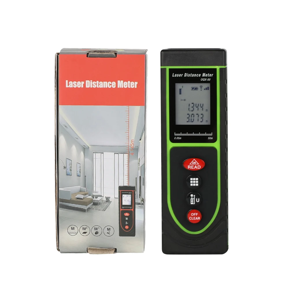

TAPECHX brand 50M latest mini laser distance meter laser rangefinder digital measuring tape with simple operation fast effecitve