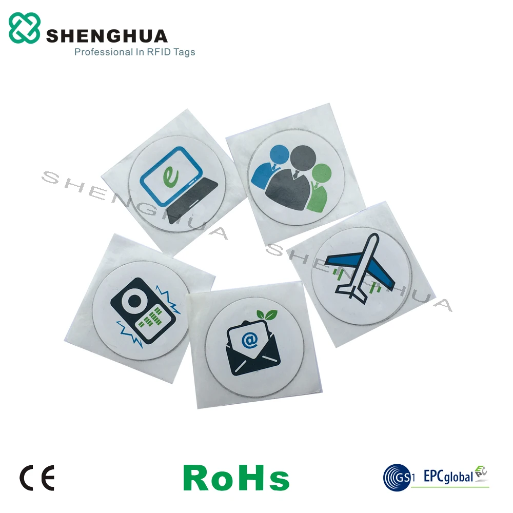 

6pcs/pack RFID Bluetooth Android Reader HF Passive NFC Tag Sticker with Customization Available