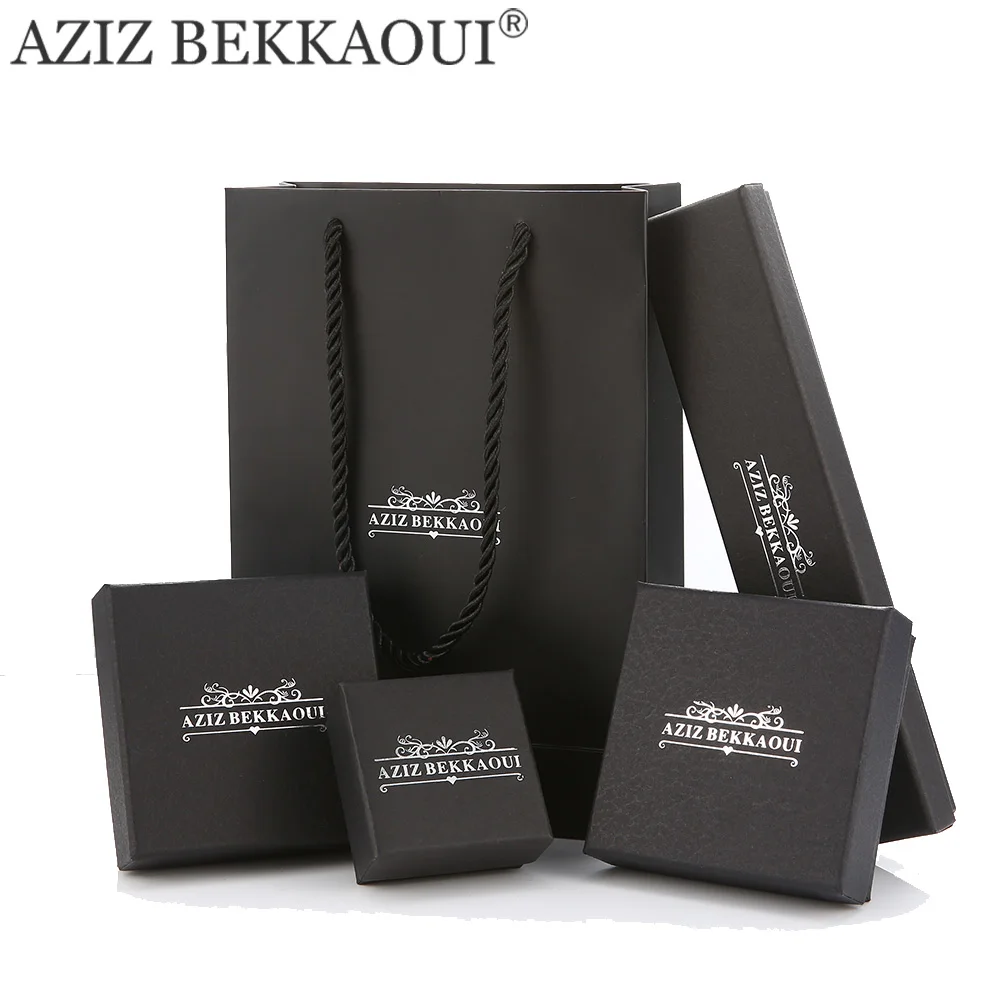 Фирменные коробки для упаковки ювелирных изделий AZIZ BEKKAOUI браслетов серег колец