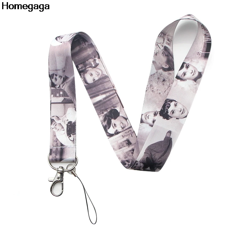 Homegaga ремешок в стиле Одри Хепберн, ремешки для ключей, очков, держатель для карт, брелок для телефонов, камер, лямки, лента D1964