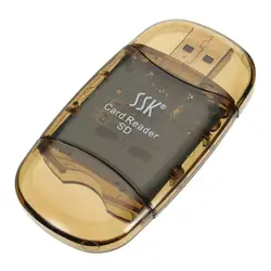 ССК SD Card Reader супер Скорость USB2.0 Смарт-памяти для ноутбук для Mac Reader USB карты с Кепки Лидер продаж прямая доставка