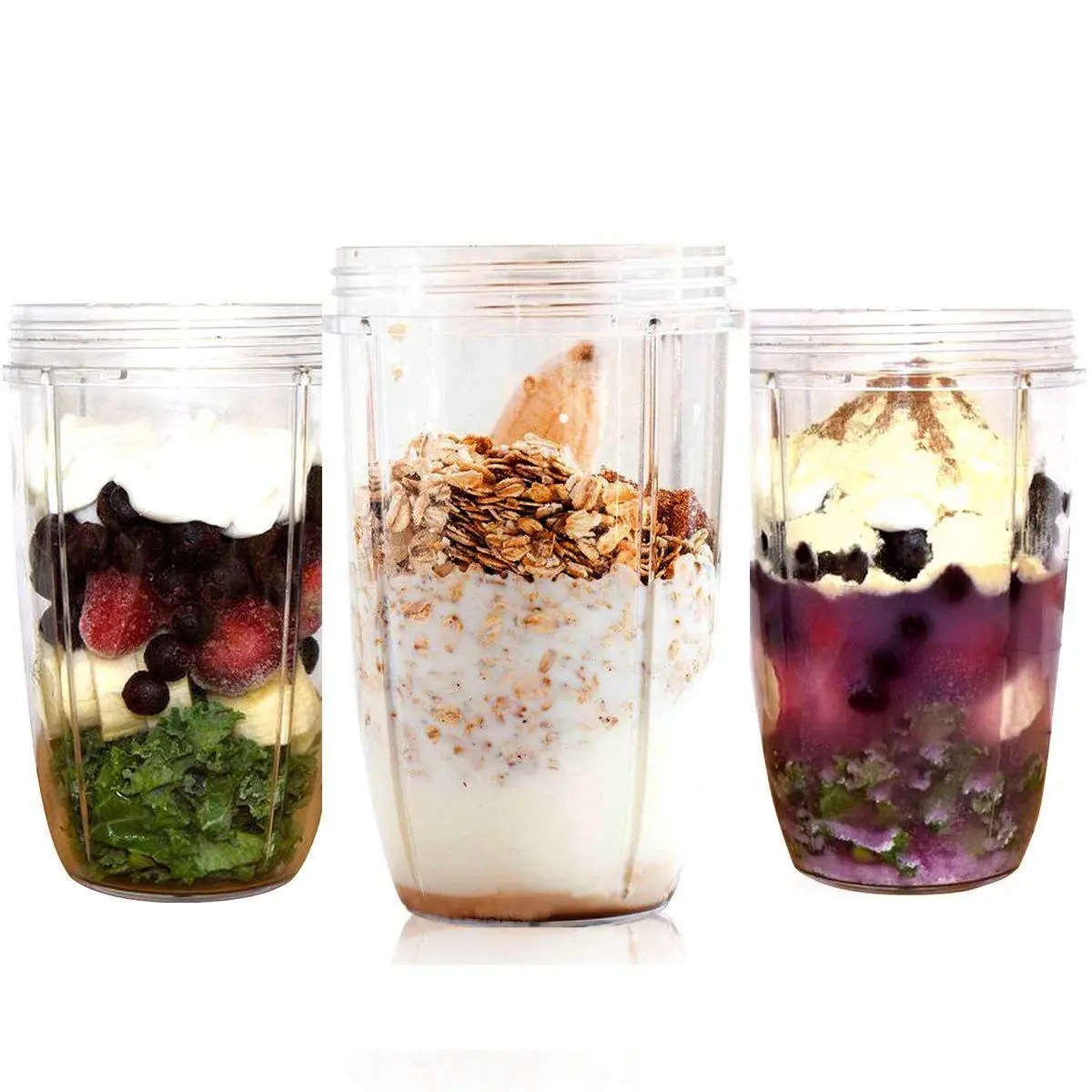 

Nutri Compatible 32oz Cup & Blade Replacement Set Tall Blender Cup & 6 Fin Extractor Blade Accessories drop Shipping