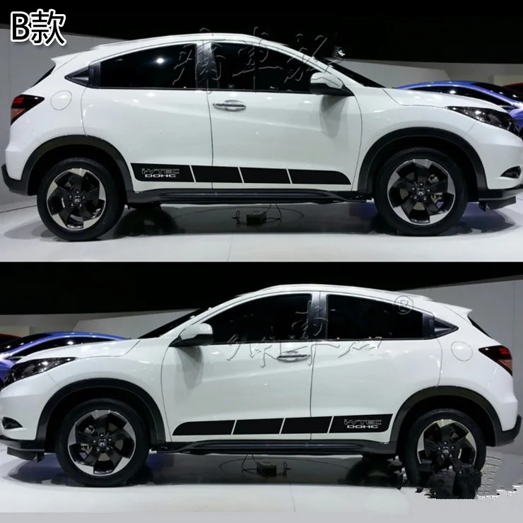 Наклейка на юбку для Honda Vezel XRV HRV BA063|sticker for honda|for hondacar line sticker |