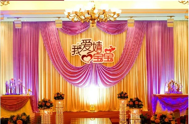 3 M 6 M Kain Satin Tirai Dekorasi Pernikahan Latar Belakang Kualitas Unggul Dinding Latar Belakang Wd603 Wall Braket Wall Decor Art Paintingwall Sanitizer Aliexpress