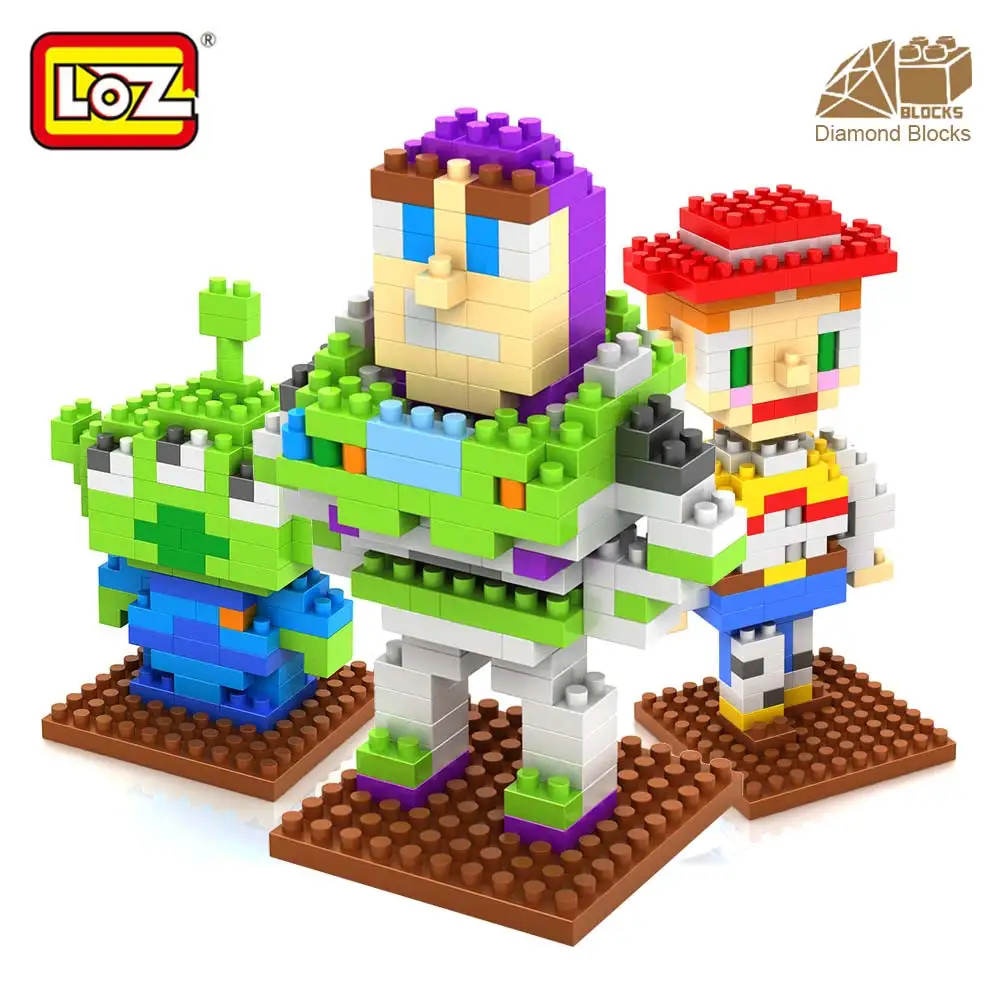 

LOZ Blocks Mini Building Bricks Brinquedos Juguetes DIY Toys for Children Alien Cowboy Robot Assembly Figure Action Anime