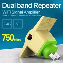 Беспроводной Wi-Fi маршрутизатор повторитель 2,4/5 ГГц 750 Мбит двухдиапазонный двухполосный повторитель сигнала усилитель сигнала Wi-Fi для Vonets VRP5G
