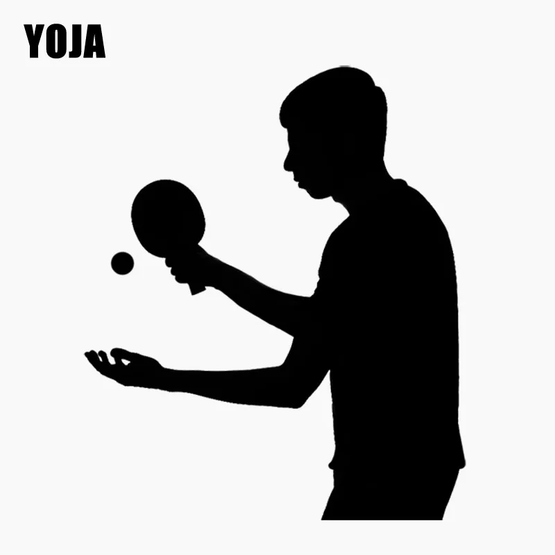 

YOJA 49CM*58.1CM Fashion Table Tennis Wall Sticker PVC Kitchen And Gym High Quality Decals W2-706