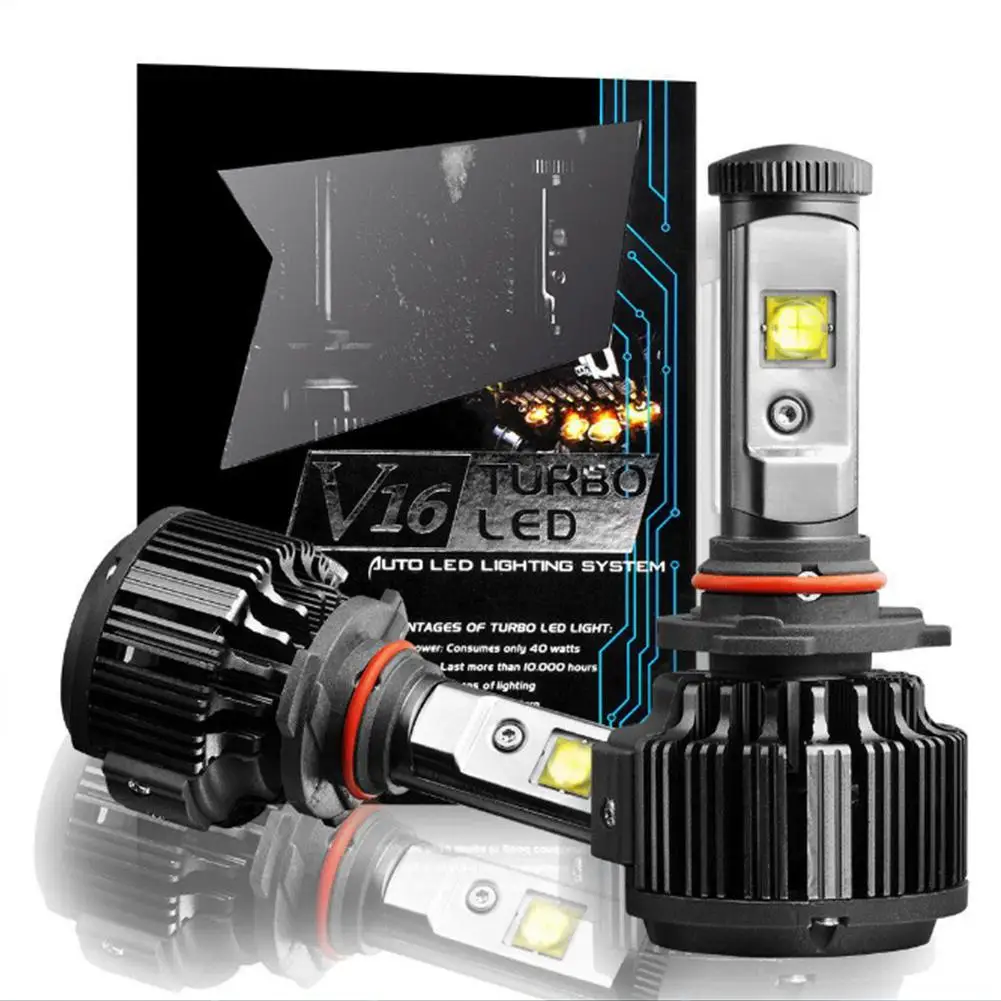 

Dragonpad 1 Pair K7 H11 LED Headlight Kit 7200Lm 6000K Low Beam Fog Bulb - Cool White Car Lighting Supplies