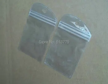 

100PCS/LOT 8x15cm Retail Packaging Plastic,Hang Hole Ziplock Zipper Bag Poly opp bag Mobile electronic Package bags