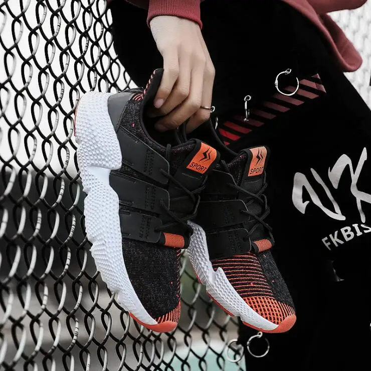 

High quality 2019 Suprem Men Casual Shoes Lac-up Lightweight Comfortable Breathable Walking Sneakers Tenis Feminino Zapatos