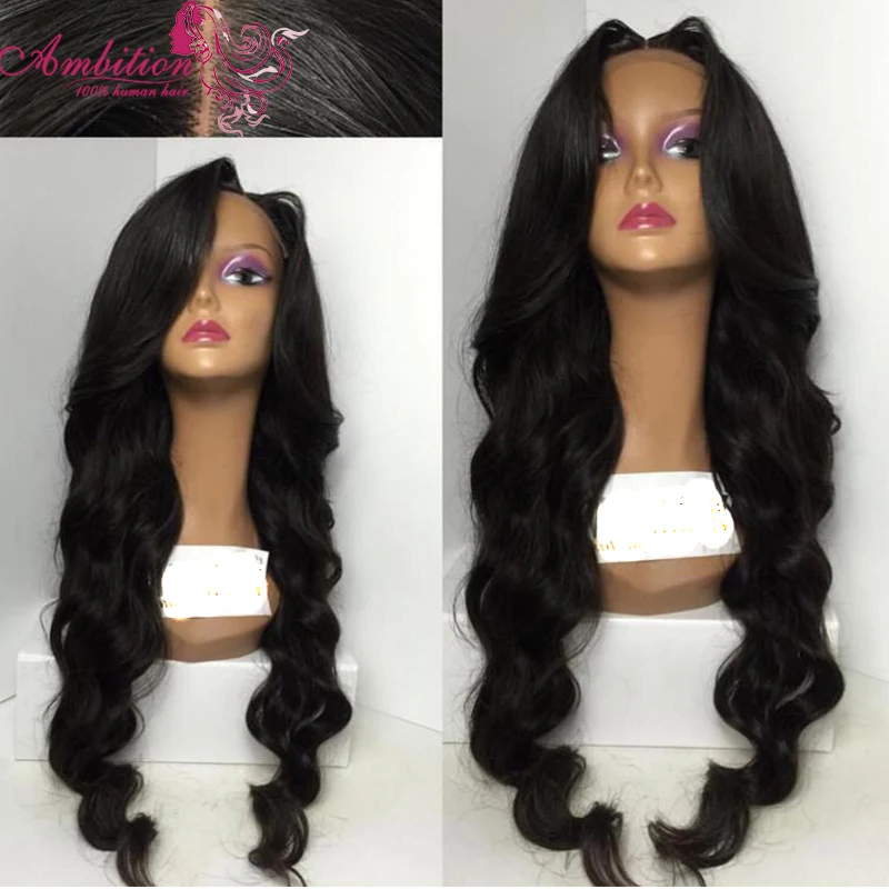 

Body Wave Silk Base Full Lace Front Human Hair Wigs With Baby Hair Unprocessed Virgin Brazilian Glueless Silk Top Full Lace Wigs