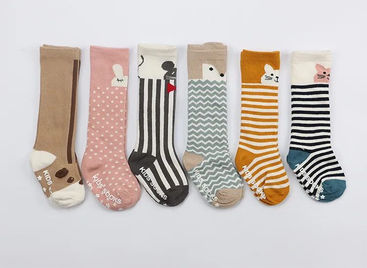 TongYouYuan/носки для новорожденных малышей Детские гольфы с милым рисунком животных для мальчиков и девочек От 0 до 2 лет