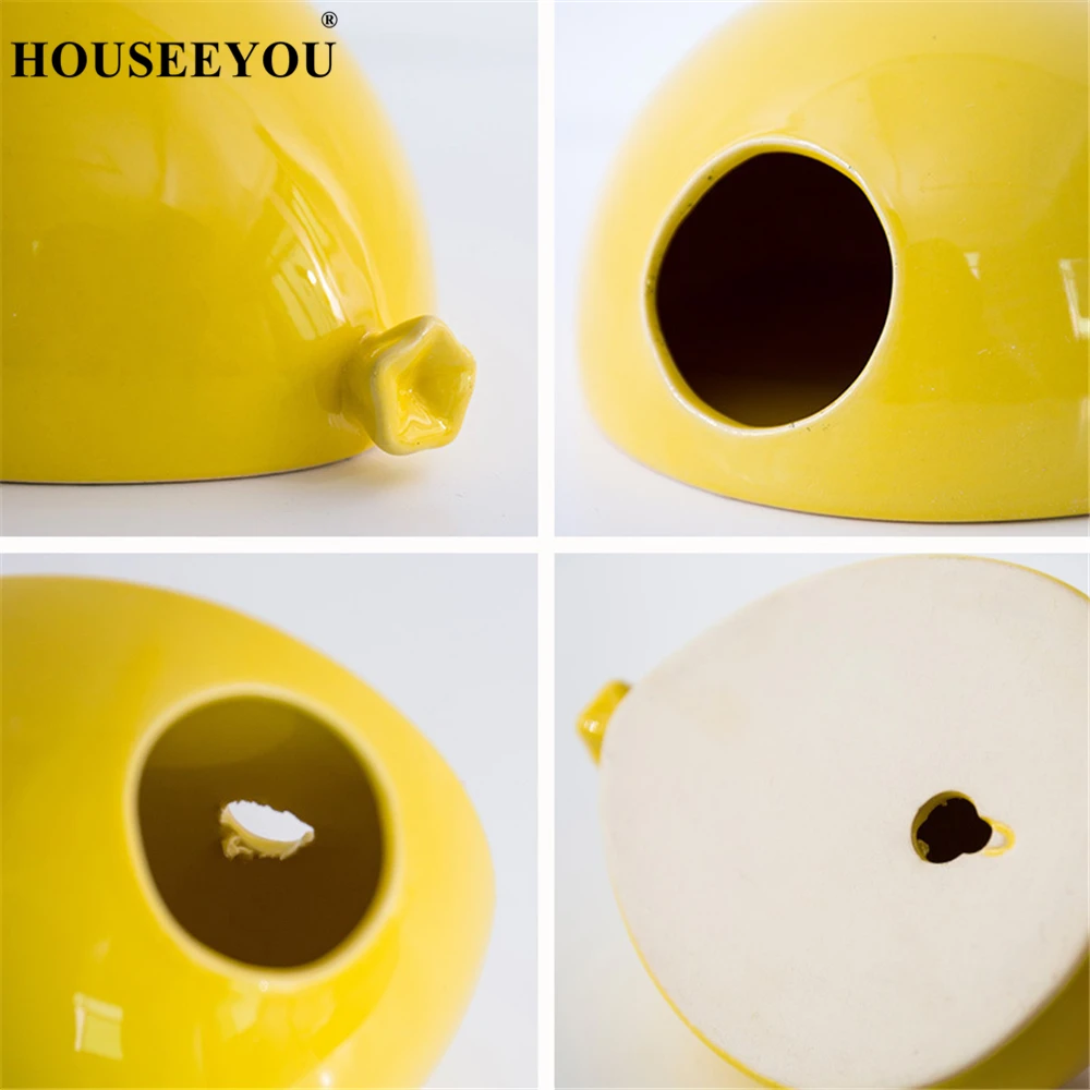 Creative Colorful Ceramic Balloon Wall Hanging Flower Pot Flowerpot Children Kids Room Flower Vase Home Office Wall Decoration 4