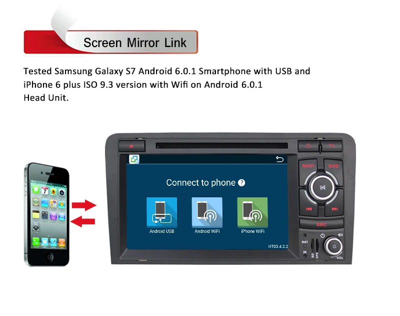 Flash Deal 7 Inch Car Stereo Radio GPS Navigation For Audi A3 8P 8PA Quad Core 1024*600 Android 8.1 GPS Capacitive Touch Screen Radio 10