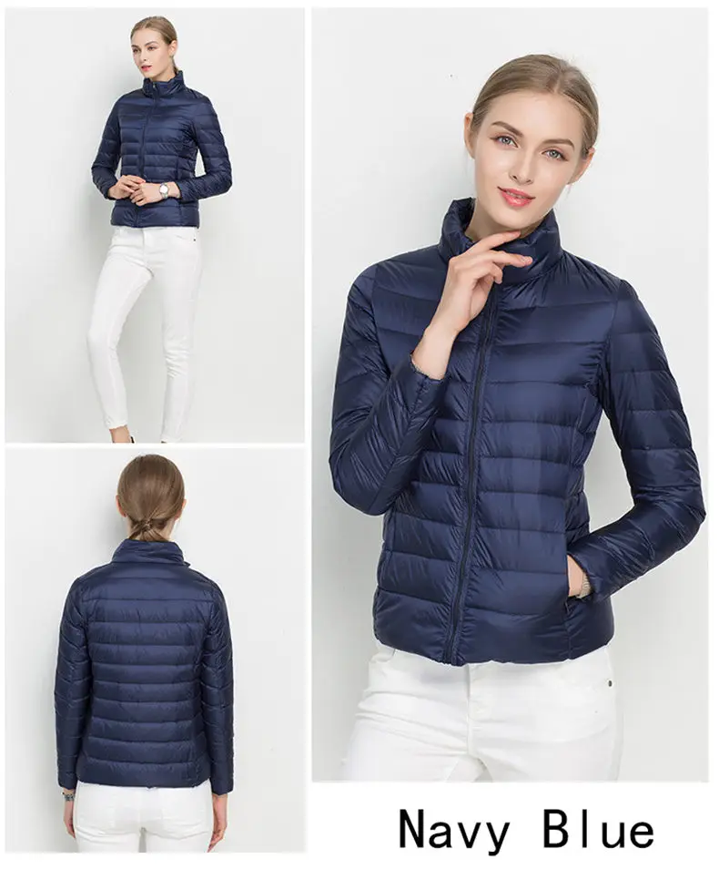 2019 New Women White Duck Down Jacket Winter Coat Ultra Light Slim Women Spring Puffer Jacket Portable Windproof Down Coat S-3XL 28
