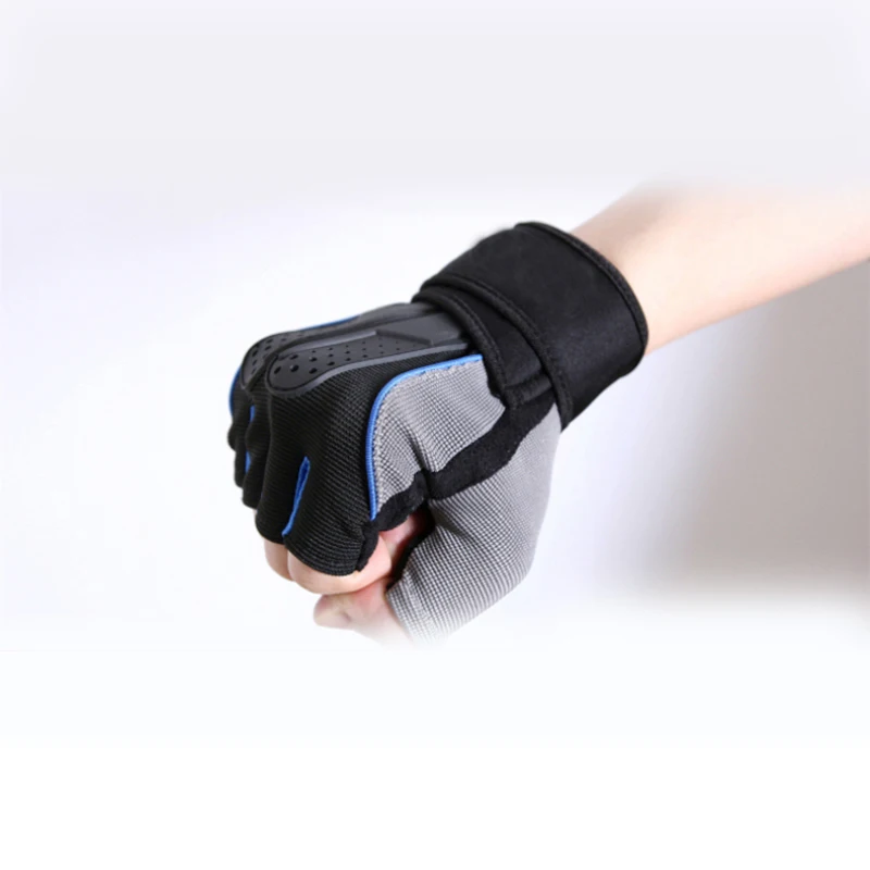 SJ-Maurie противоскользящие уличные перчатки для бега с половинными пальцами, спортивные перчатки для тяжелой атлетики, бейсболка для езды и походов, перчатки для рыбалки
