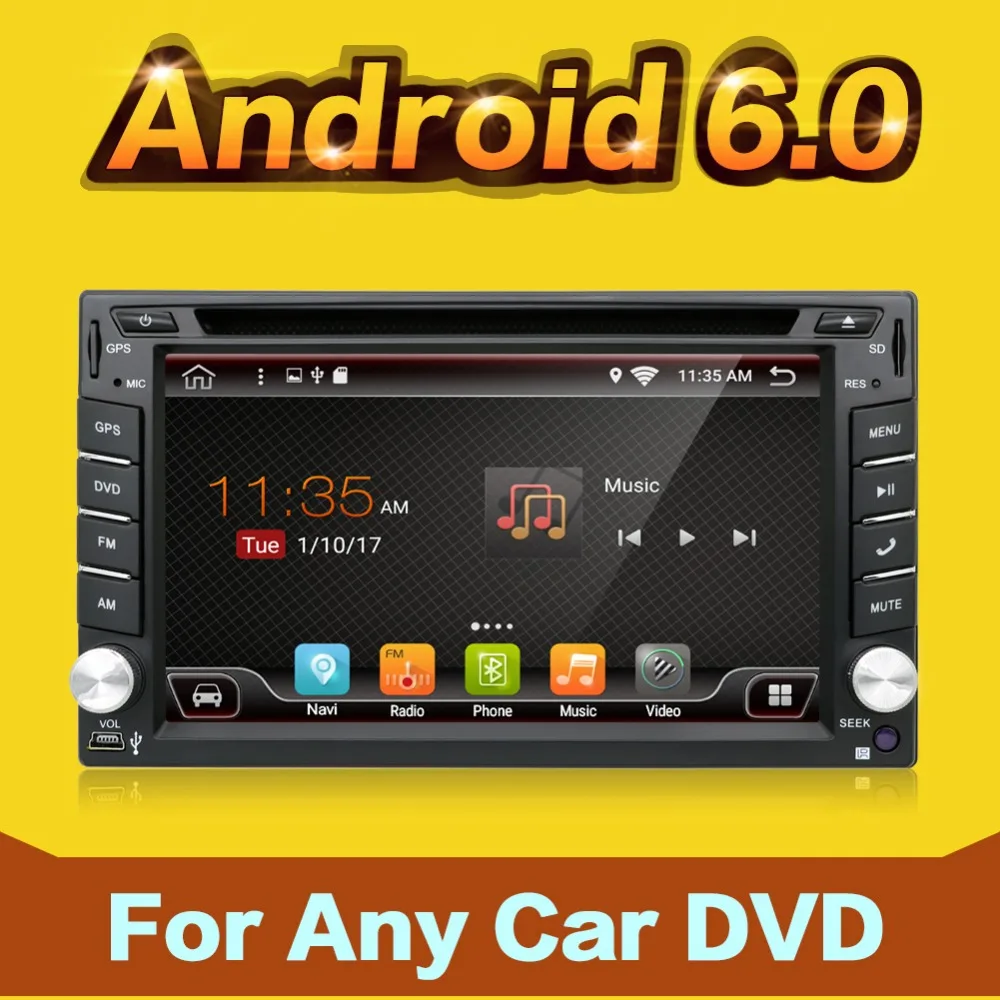 Top 2 din android car radio tape recorder audio stereo For Universal 2din autoradio car dvd GPS Navigation Steering-Wheel Wifi Map 1