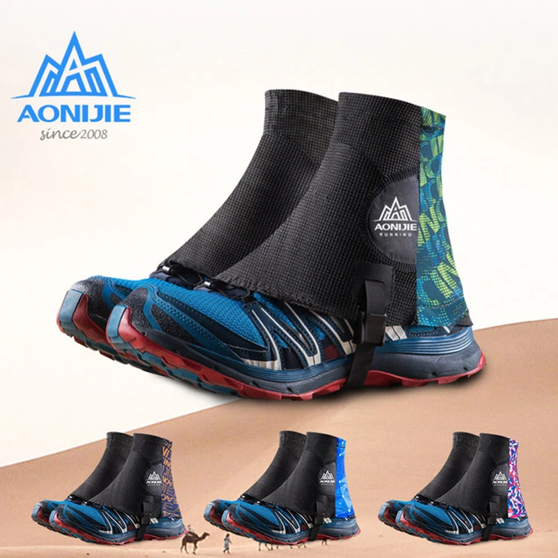 AONIJIE في الهواء الطلق عالية تشغيل درب الجراميق واقية Sandproof أغطية الحذاء حذاء الملحقات ل ماراثون المشي عاكسة AONIJIE في الهواء الطلق عالية تشغيل درب الجراميق واقية Sandproof أغطية الحذاء حذاء الملحقات ل ماراثون المشي عاكسة