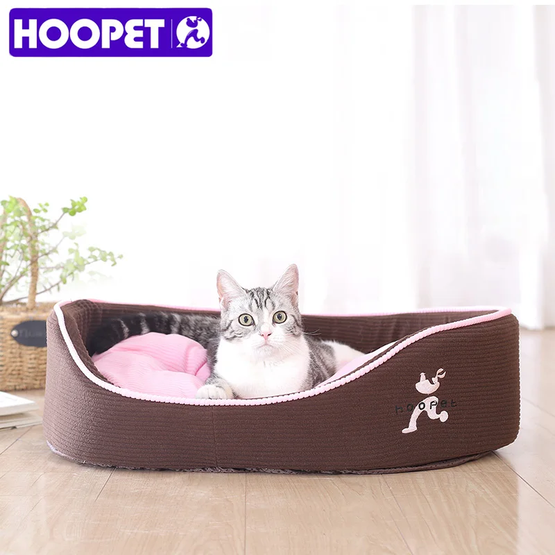 

HOOPET Puppy Cat Dog Pet Bed with Double Sided Sofa Cushion,Waterproof Bottom Most Lovely Pet House Gift