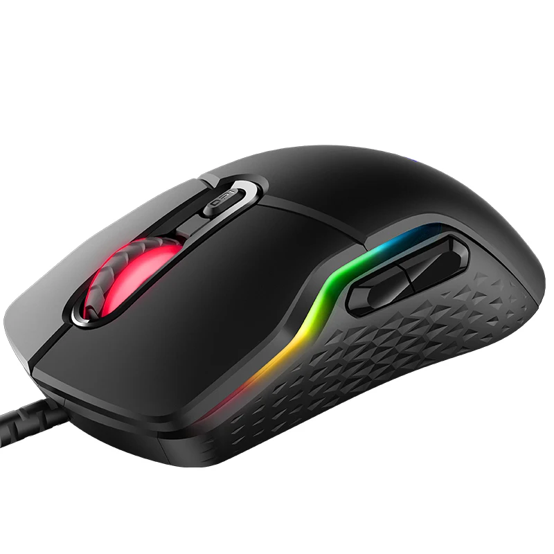 Rapoo Wired Gaming Mouse Mice 16000DPI 400IPS IR Optical Sensor VT Customizable Chip RGB Backlit 8 Programmable Keys Ergonomic