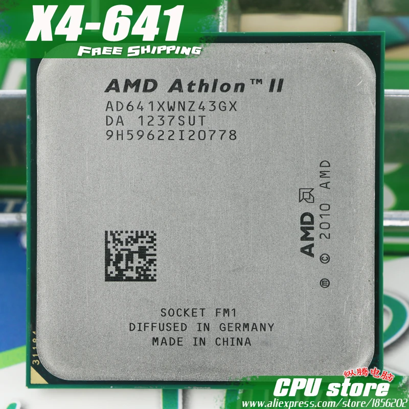 

Free shipping AMD X4 641 Quad-Core FM1 2.8GHz 4MB 100W CPU processor pieces X4-641 (working 100%) 641 ,there are, sell X4 631