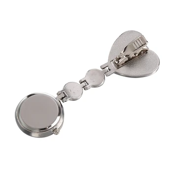 

Smiley Heart Design Nurse Quartz Ladies Pocket Watch (Red), with Clip