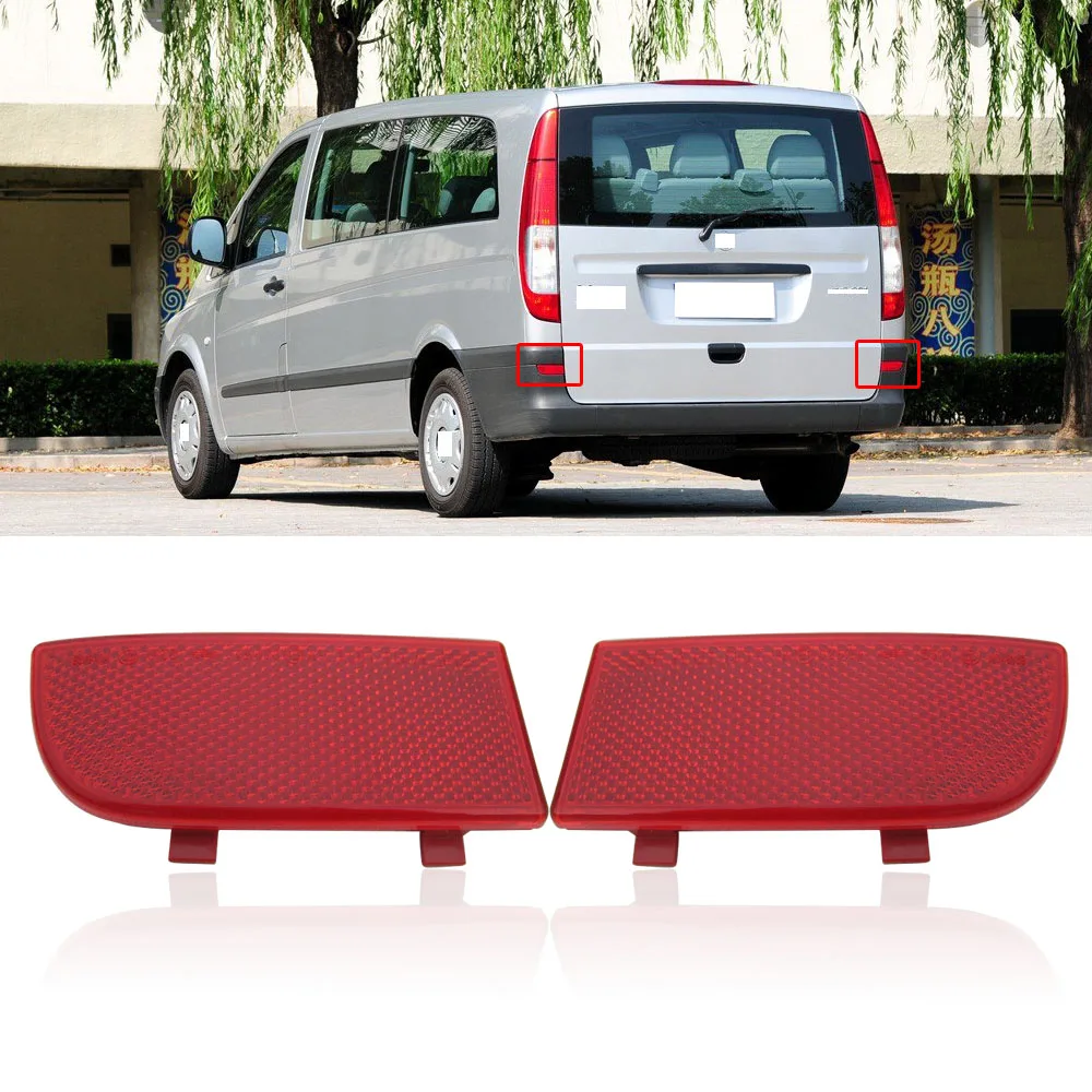 

CAPQX 1pcs For Benz W906 Sprinter Vito Viano W639 Rear Bumper Reflector light Brake lamp Fog Light Tail Light warning Light