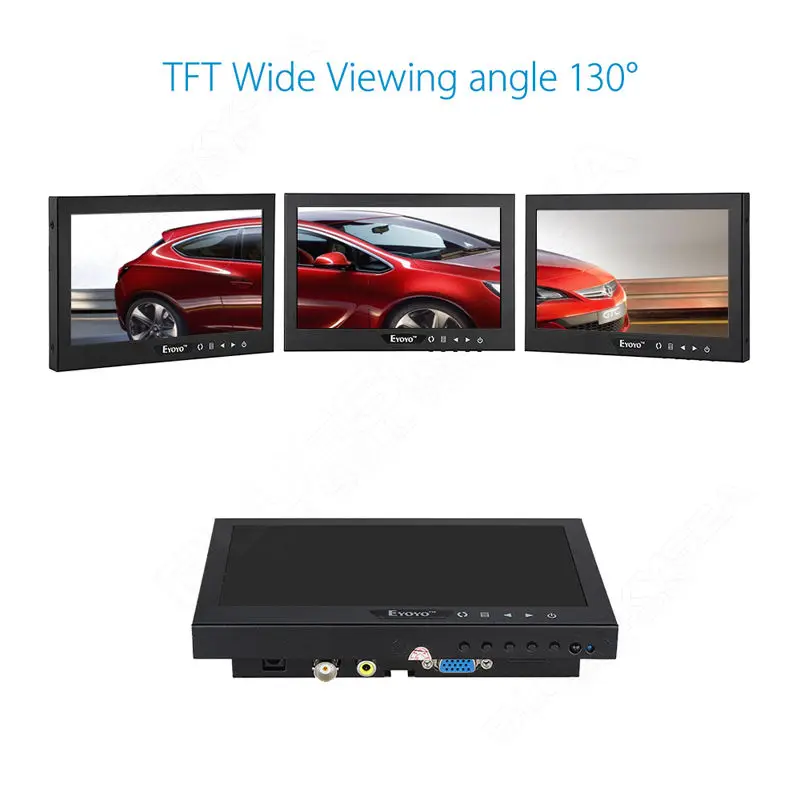 EYOYO JSWHD07 " TFT lcd цветной HDMl BNC монитор экран для ПК CCTV DVR камера безопасности