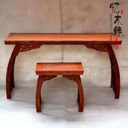 Ming and Qing Dynasty классический деревянный стол из красного дерева в китайском стиле для фортепиано стол табурет сочетание guzheng zither harp Guqin sa