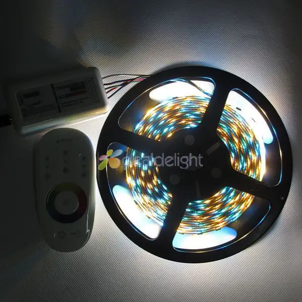 

5M DC12V 60led/M 5050 RGBW RGB+Warm White LED Strip Light Non-Waterproof 10MM PCB & Remote controller