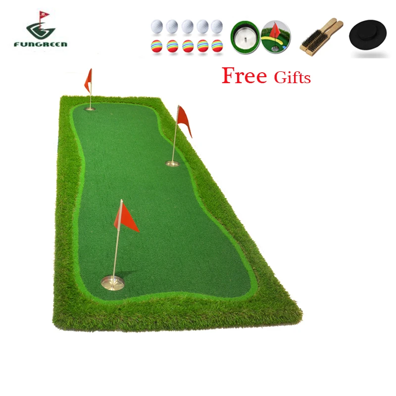 Buy FUNGREEN 1X3M Indoor & Outdoor Mini Golf Putting Green Practice Turf