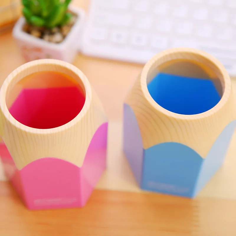 1 лот = 6 шт.! цветная модель карандаша контейнер для ручек/настольная креативная Многофункциональная подставка для ручек/настольного хранения
