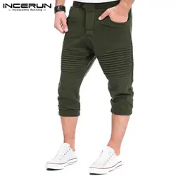 Уличная Army Green Мужчины Военный костюм штаны Тонкий Фитнес бегунов повседневные брюки полиэстер длиной до икры S-3XL INCERUN