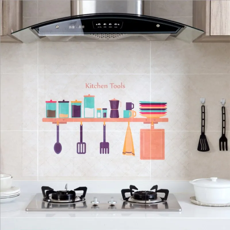 Self-adhesive High Temperature Anti-oil Stickers Home Stove Tile Wallpaper Kitchen Waterproof Wall Stickers Greaseproof Paper Self-adhesive High Temperature Anti-oil Stickers Home Stove Tile Wallpaper Kitchen Waterproof Wall Stickers Greaseproof Paper