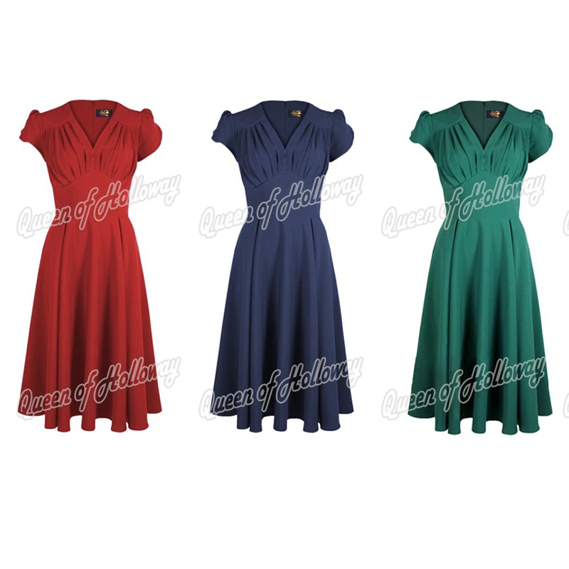 royal blue swing dress plus size