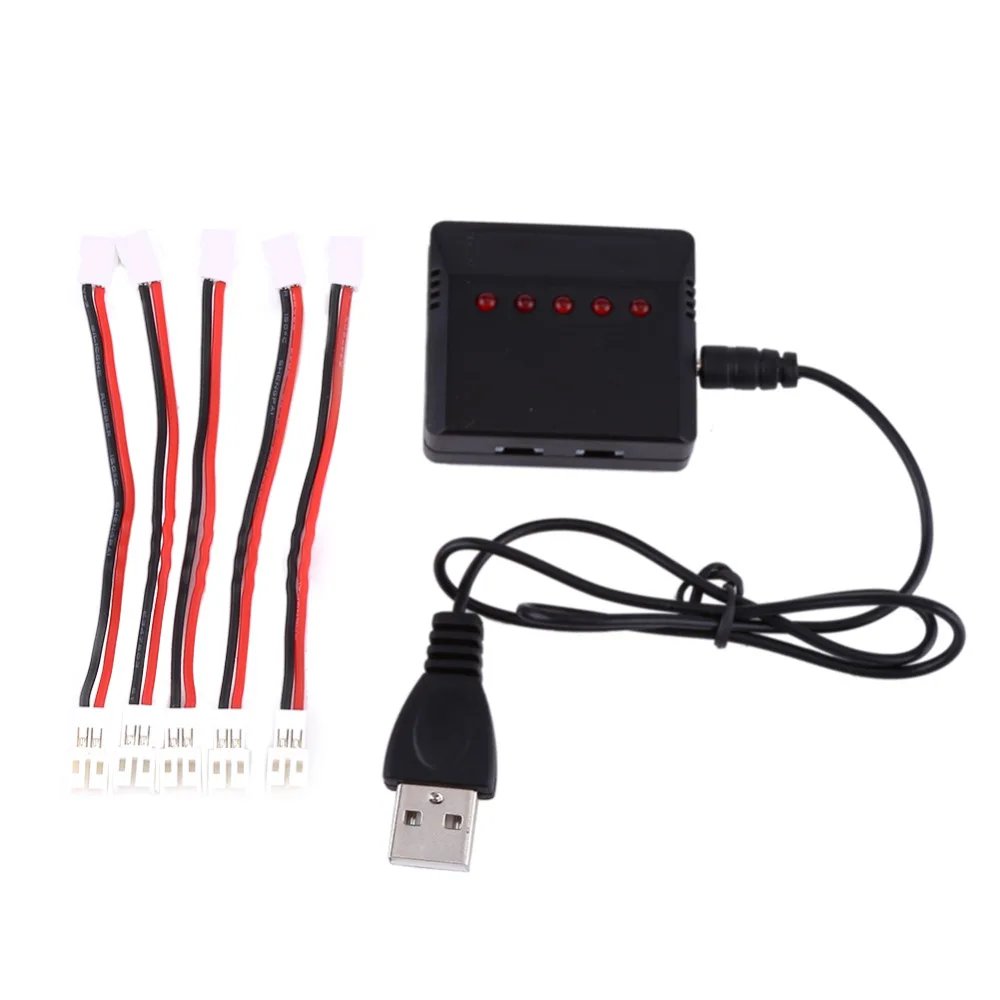 5in1 Plastic Remote Helicopter Charger w/ 5 Pcs Adapter Cable Kit For