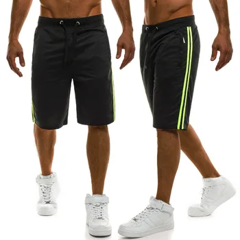 

Zogga Summer Cotton Shorts Men Fashion Casual Striped loose drawstring Shorts Breathable Male comfortable shorts