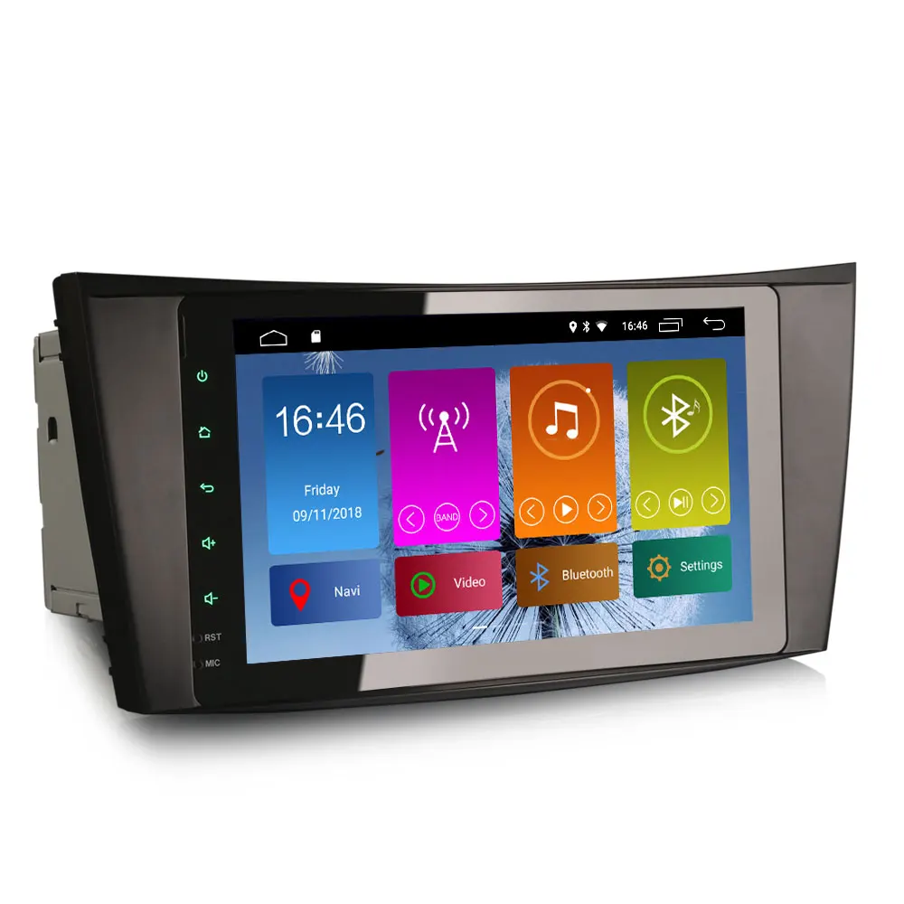 Top 8" Android 9.0 Pie OS Car Multimedia Navigation GPS Radio for Mercedes-Benz E-Class W211 2002-2009 & G-Class W463 2005-2010 4