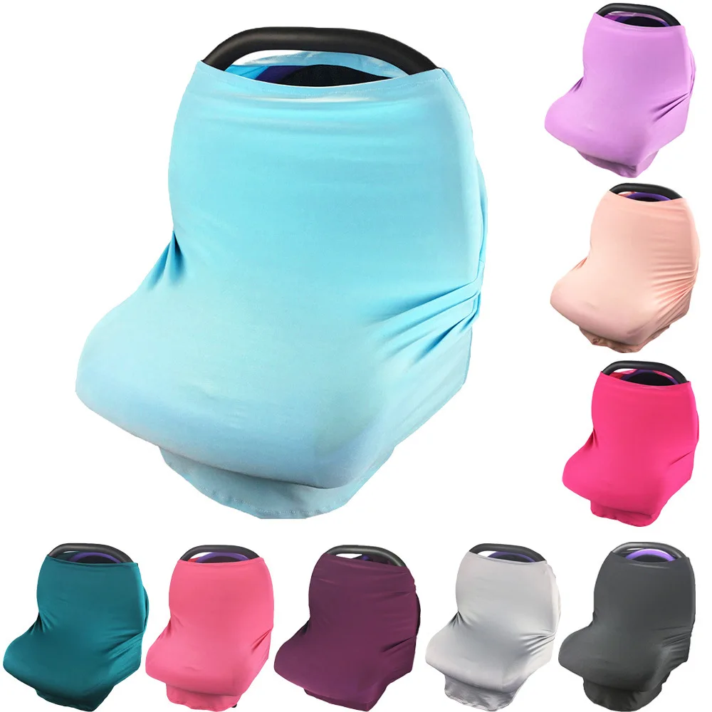 Buy OnnPnnQ Baby Carseat Cover Canopy Nursing Cover Multi Use Stretchy Scarf