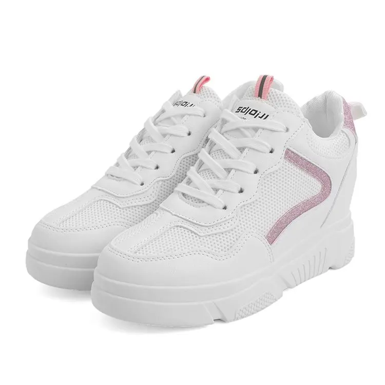 

2018 Men and Women Sneaker Running Shoes White summer Increased Outdoor Sneaker size 36-44 shmh02