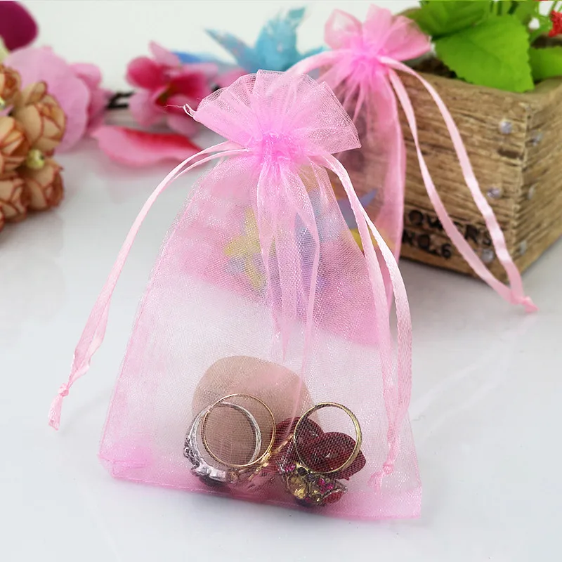 sheer organza bolsas
