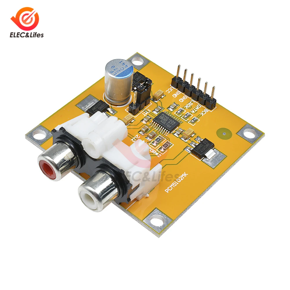 

PCM5102 DAC Decoder I2S Player Assembled Board 32Bit 384K Beyond ES9023 PCM1794 DC 5V-10V For Raspberry Pi