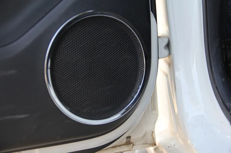 For Nissan Qashqai J11 2014 2015 2017 Door Speaker Box Plated Ring Panel Decoration Car Styling