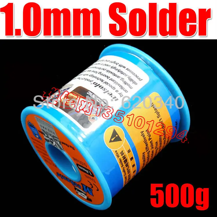 

Free Shipping 63/37 Tin Lead 1.0mm Diameter Rosin Core Flux Solder Wire Reel Welding Soldering Welding repairs essential