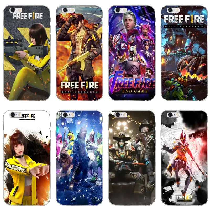 Free Fire Game Art Silicone Phone Case For Iphone Xr X Xs Max
