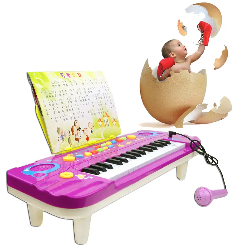Детский многофункциональный музыкальный электронный орган для маленьких мальчиков и девочек, детские пианино, развивающие игрушки для детей 2-3-4 лет