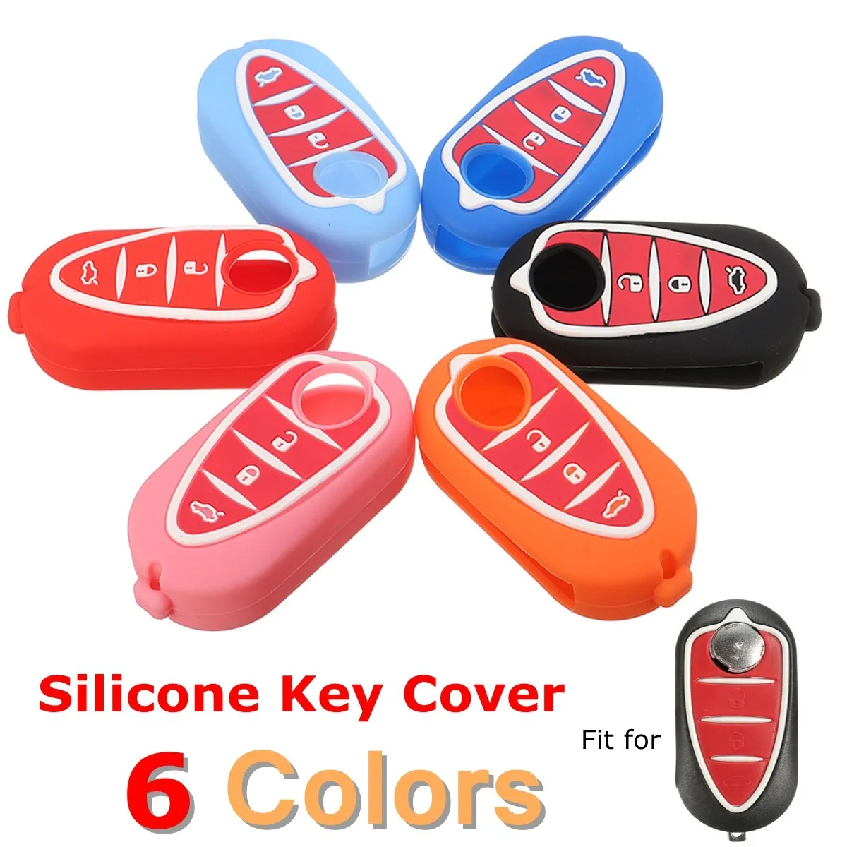 

Remote Key Cover Fob Shell Case For Alfa Romeo Mito Giulietta Gta 4C Brera