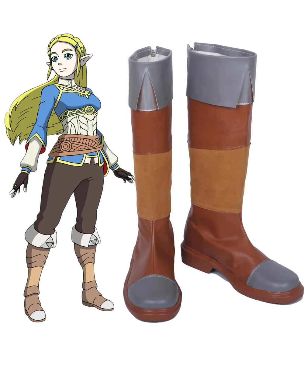 

The Legend of Zelda Breath of the Wild Princess Zelda Cosplay Boots Shoes Custom Made