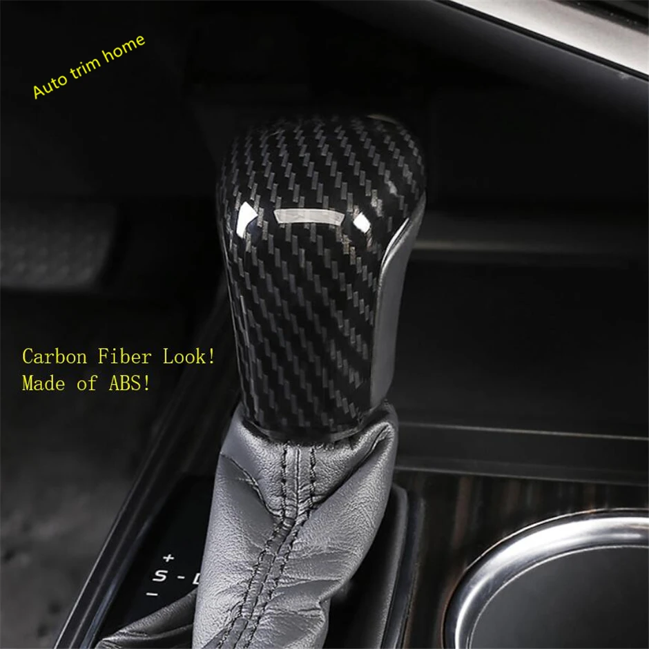 

Lapetus Interior Refit Kit Fit For Toyota Avalon 2019 Gear Shift Grip HandleHead Knob Cover Trim / Matte / Carbon Fiber Look